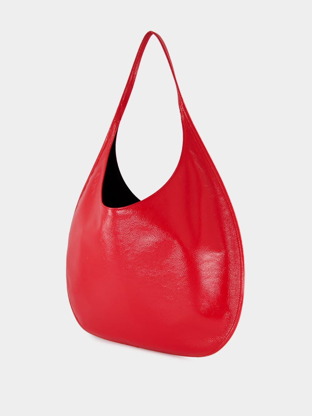 Bright Red Holy Naplack Leather Shoulder Bag