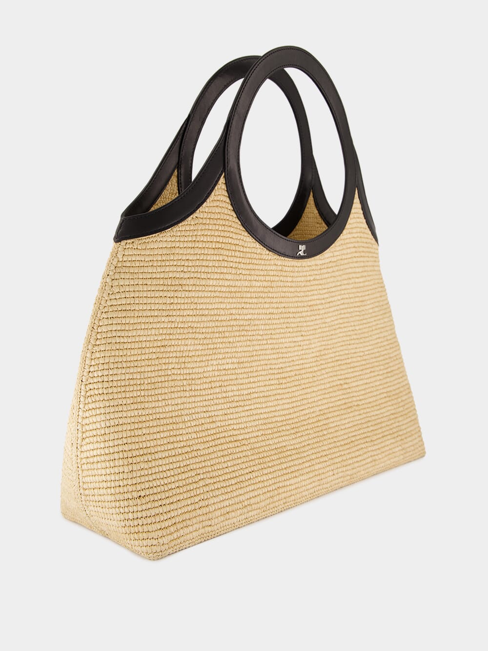 Natural Beige Medium Holy Raffia Bag