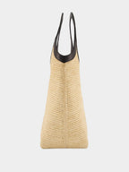 Natural Beige Medium Holy Raffia Bag