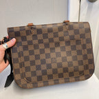 Handbag Luxury Designer By Louis Vuitton In Brown & Tan, Size:Small
