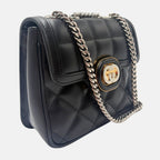 Deco Bag Black Leather Mini