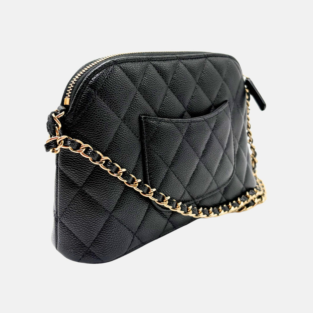 Caviar Dome Black Crossbody