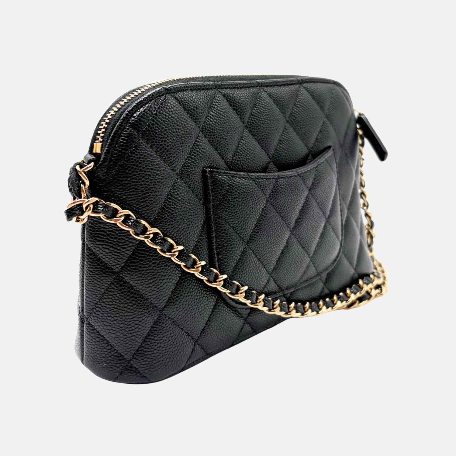 Caviar Dome Black Crossbody