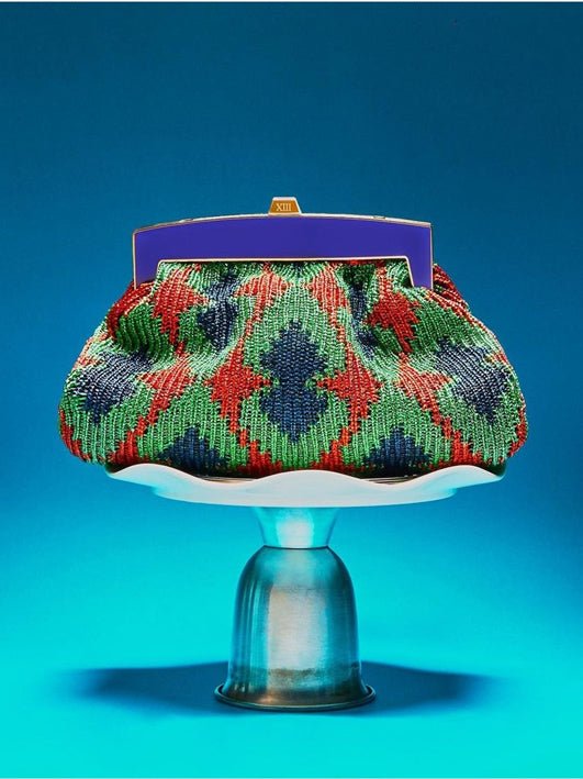 The Blue Velvet Spade Series Clutch