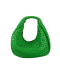 Bottega Veneta Green Mini Padded Intreccio Leather Top Handle Bag