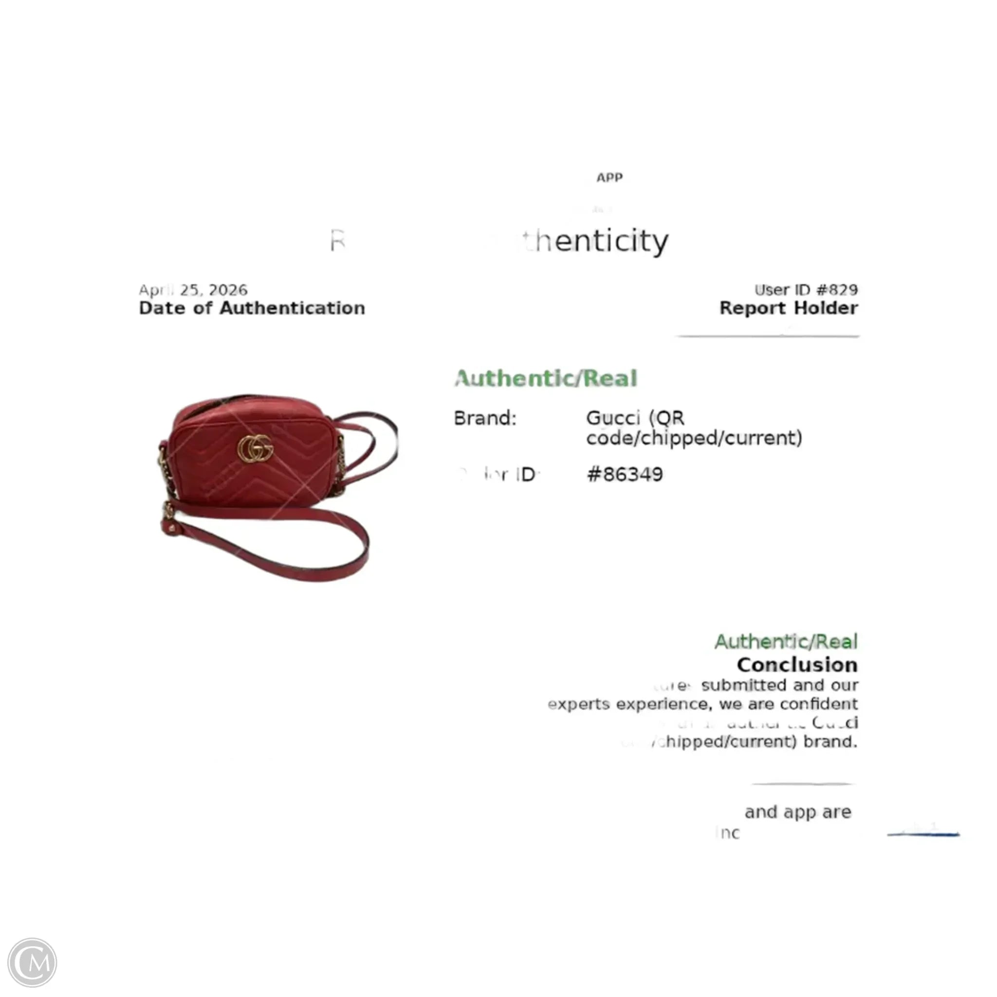 Crossbody Luxury Designer By Gucci, Size: Small