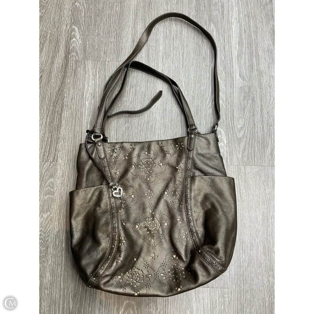 Handbag Leather By Brighton, Size: Large