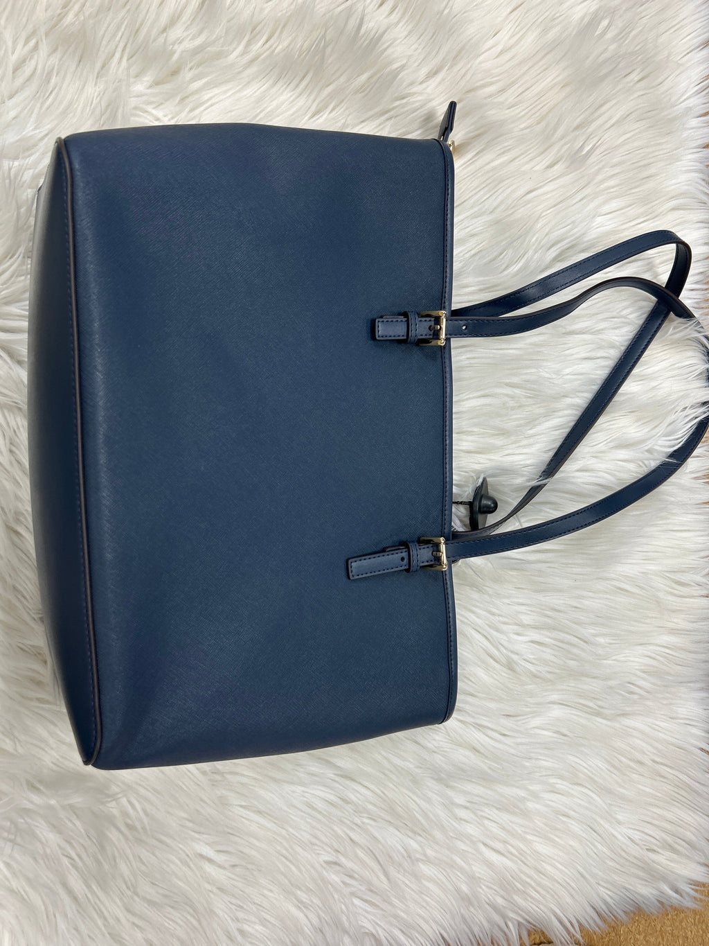 Handbag Designer By Michael Kors In Navy, Size:Large