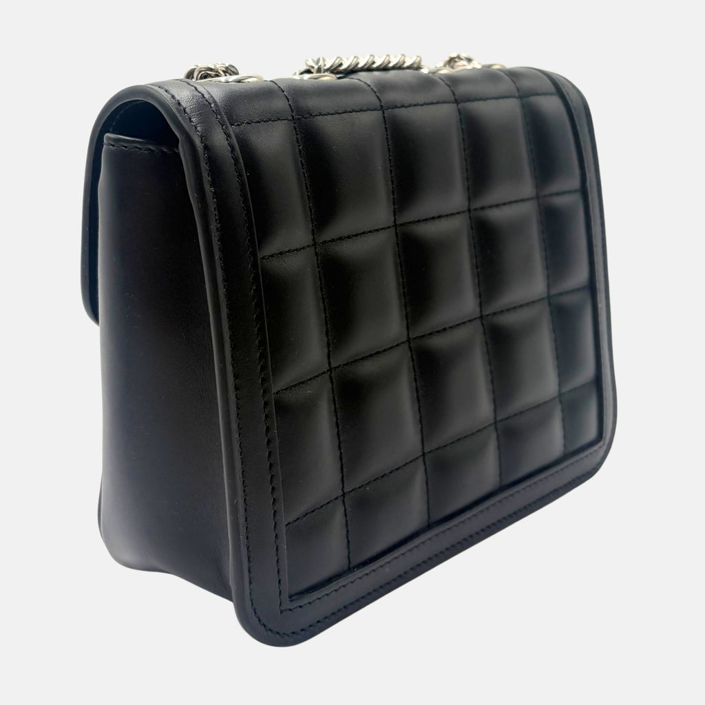 Deco Bag Black Leather Mini