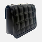 Deco Bag Black Leather Mini