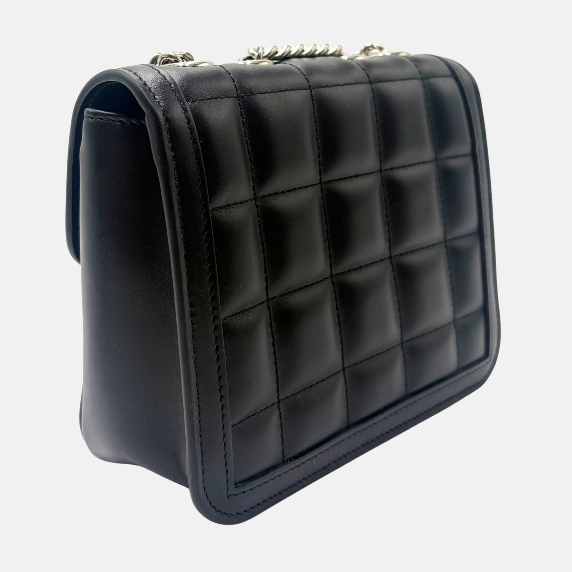 Deco Bag Black Leather Mini