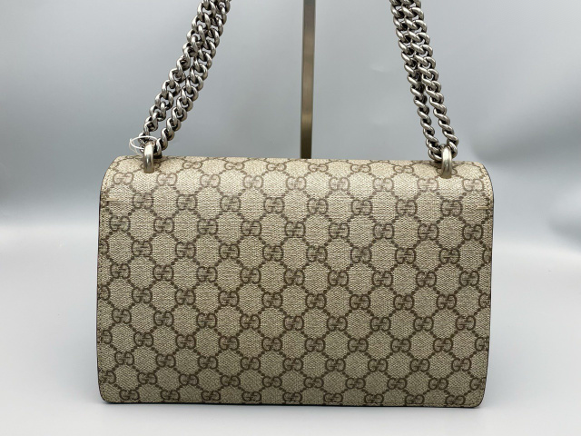 Gucci Dionysus Top Handle Chain Bag Gg Coated Canvas Beige Canvas Shoulder Bag Bag (Authentic Pre-Loved)