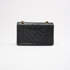 Chanel Vintage Black Classic Double Flap Bag 1991