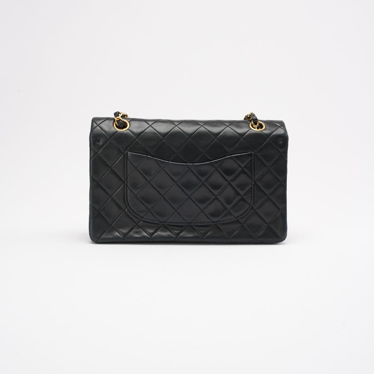 Chanel Vintage Black Classic Double Flap Bag 1991