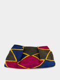 Multicolour Rhombus Sisal Maxi Pouch