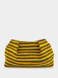 Striped Sisal Medium Pouch