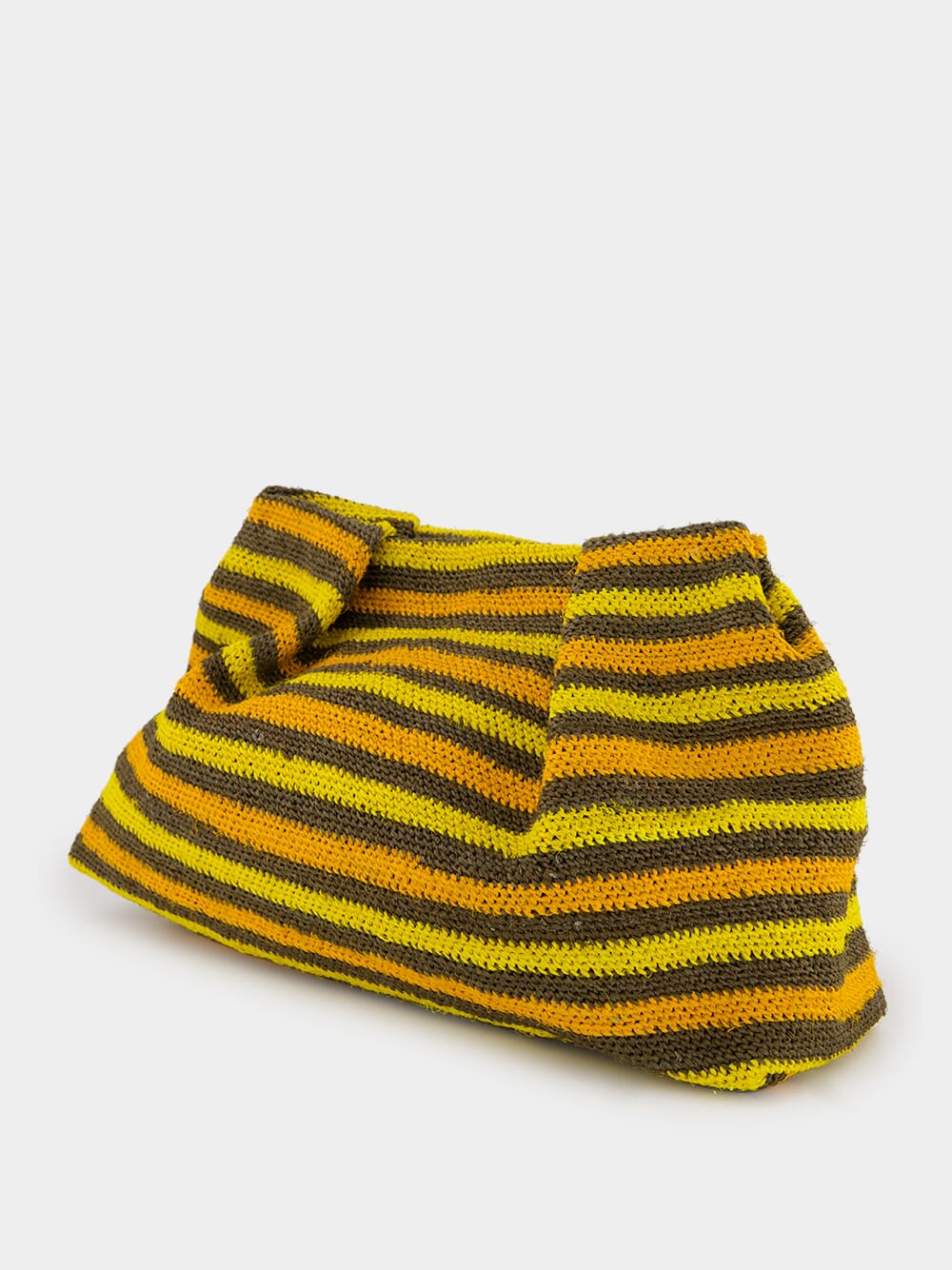 Striped Sisal Medium Pouch