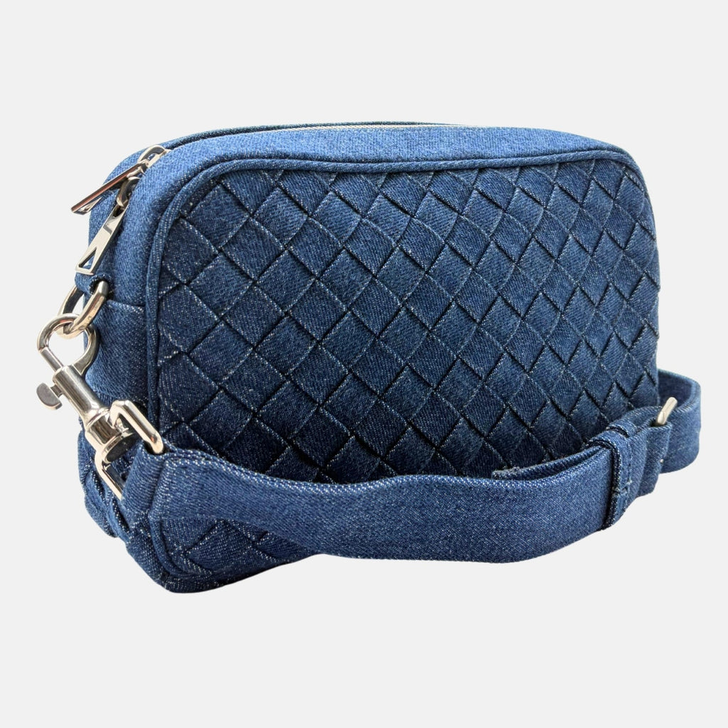 Crossbody Intrecciato Quilted Denim
