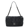 Caviar Quilted Coco Casual Flap Black