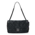 Caviar Quilted Coco Casual Flap Black