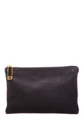 Fendi Black & Brown Leather Pouch