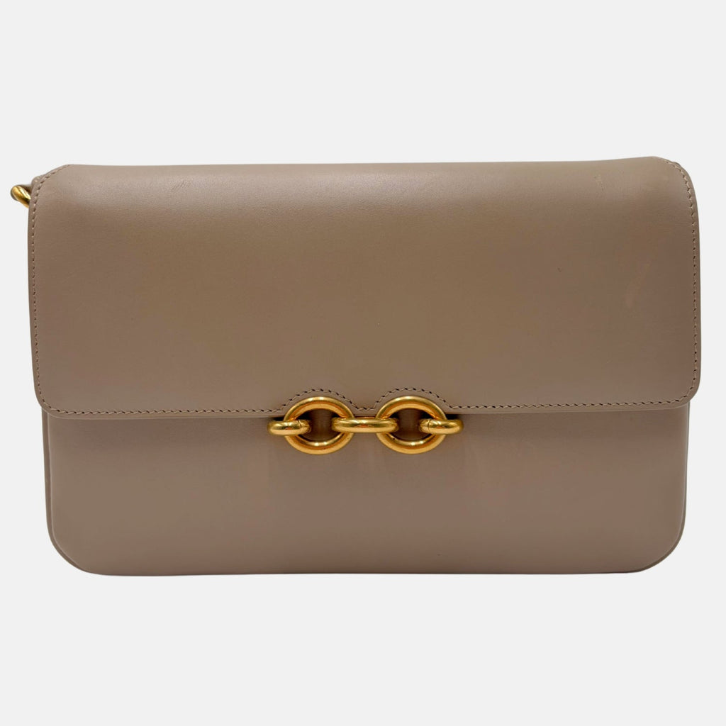 Le Maillon Tan Smooth Calfskin Shoulder Bag