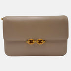 Le Maillon Tan Smooth Calfskin Shoulder Bag