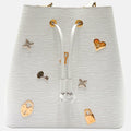 Neo Noé Love Lock White Epi Leather Bag