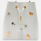 Neo Noé Love Lock White Epi Leather Bag