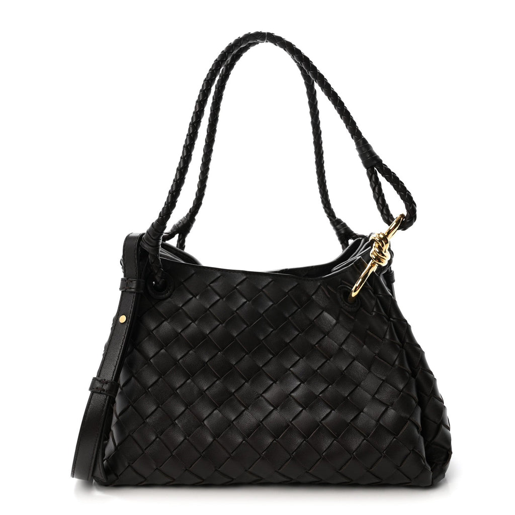 Nappa Intrecciato Medium Parachute Shoulder Bag Fondant