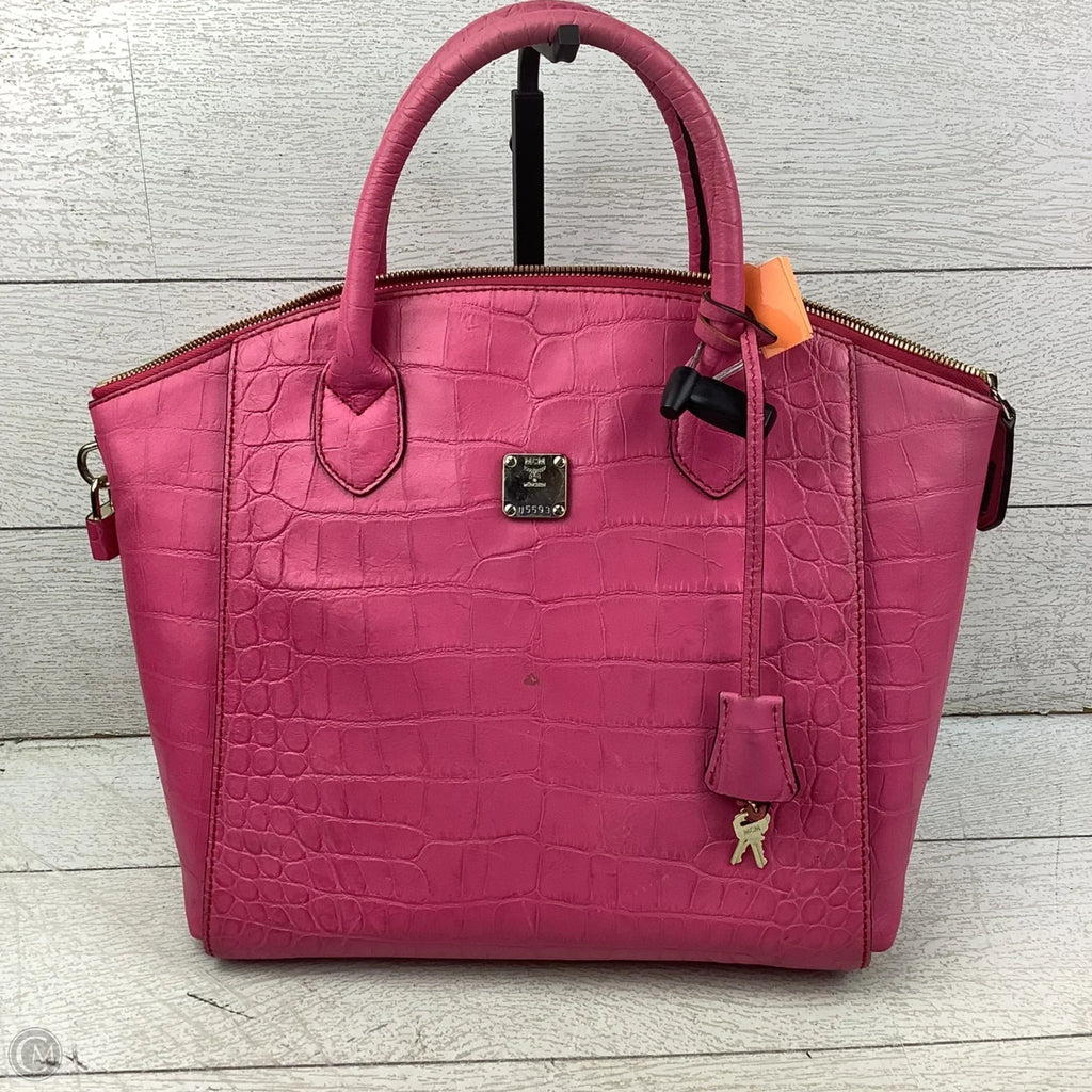 Handbag Luxury Designer By Mcm, AS IS significant wear, Size: Medium