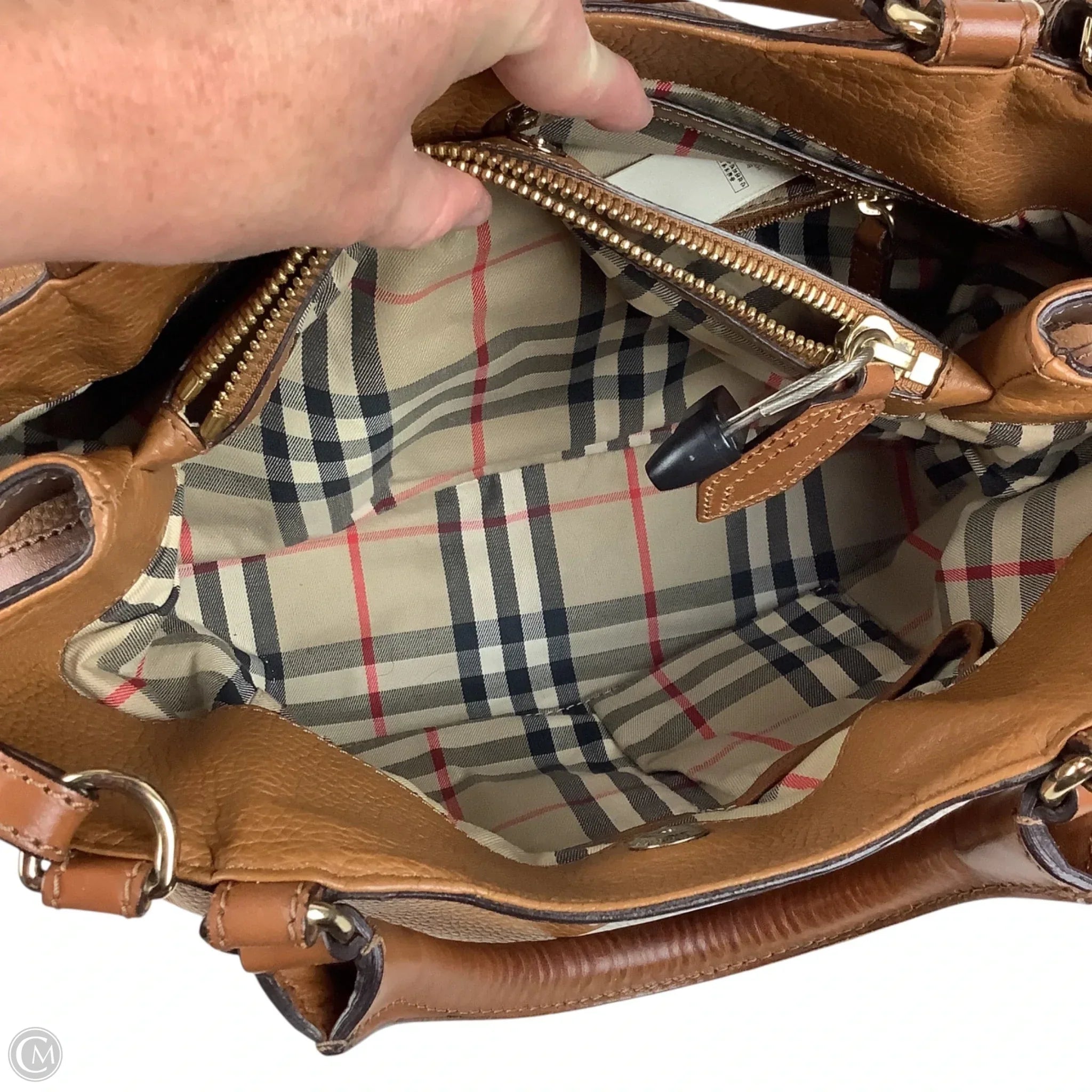Handbag Luxury Designer By Burberry, Size: Medium (As is)