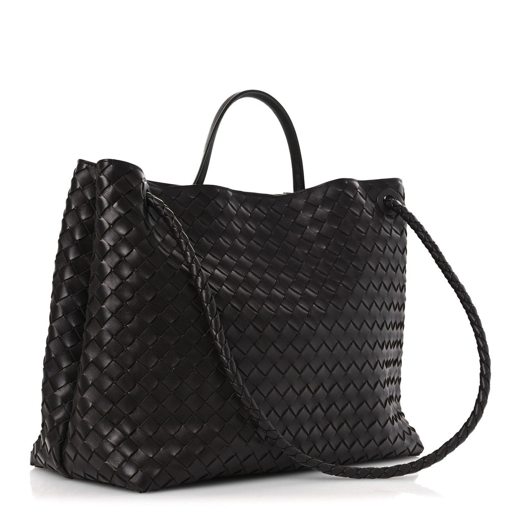 Nappa Intrecciato Large Andiamo Shoulder Bag Fondant