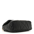 Lambskin Quilted Medium Chanel 19 Flap Black