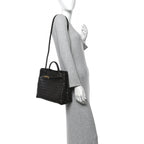 Nappa Intrecciato Medium Andiamo Shoulder Bag Fondant
