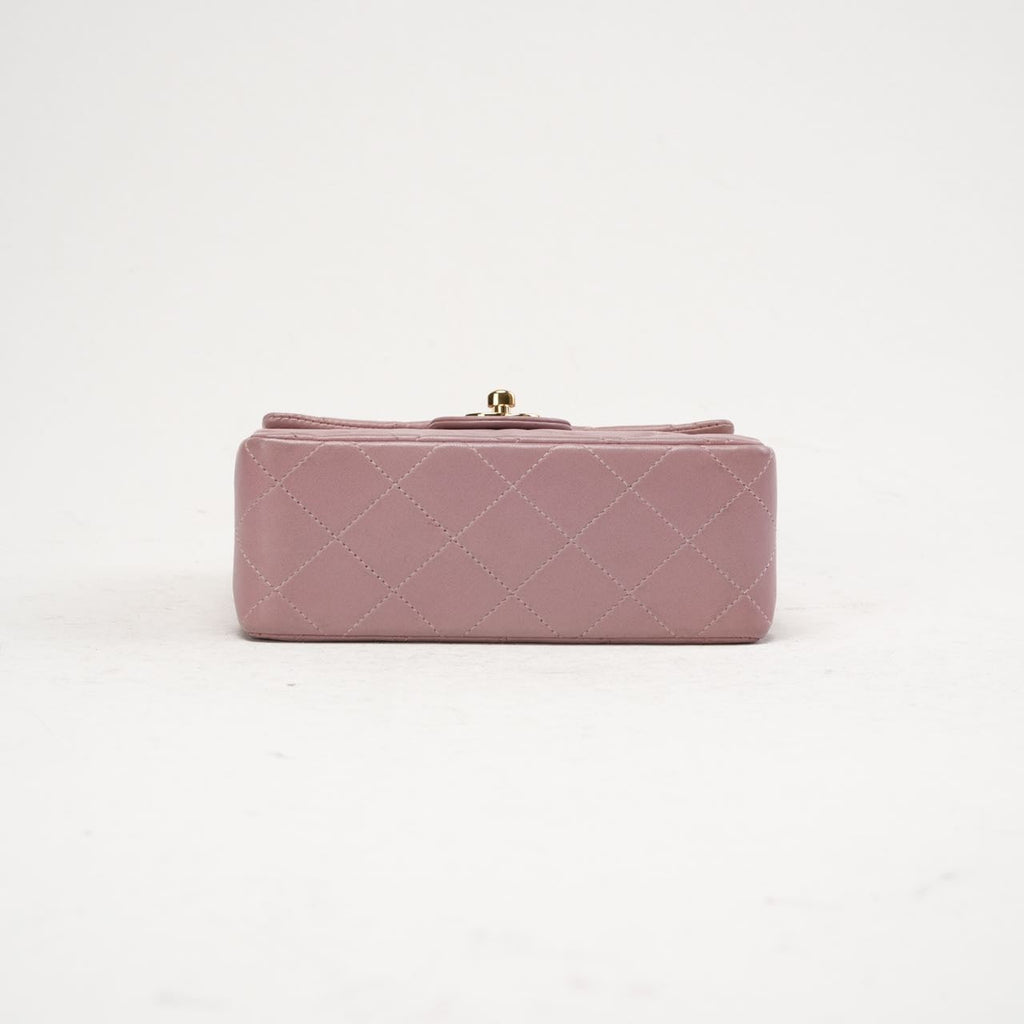 Chanel Vintage Mini Square Classic Flap Pink 2002