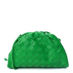 Nappa Intrecciato The Mini Pouch Clutch  Parakeet