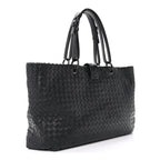 Nappa Intrecciato Medium Roma Tote Black