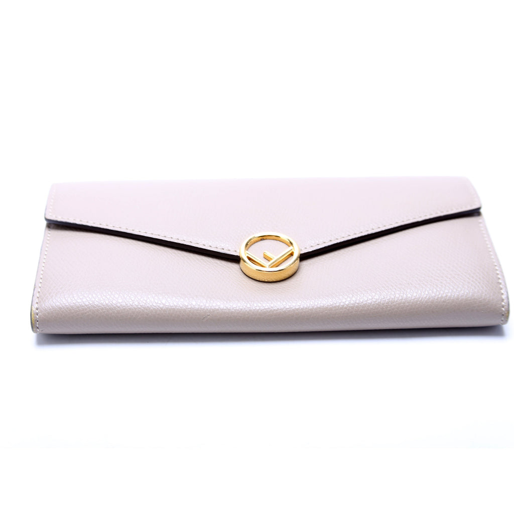 8M0251 F Is Fendi Flap Wallet Taupe