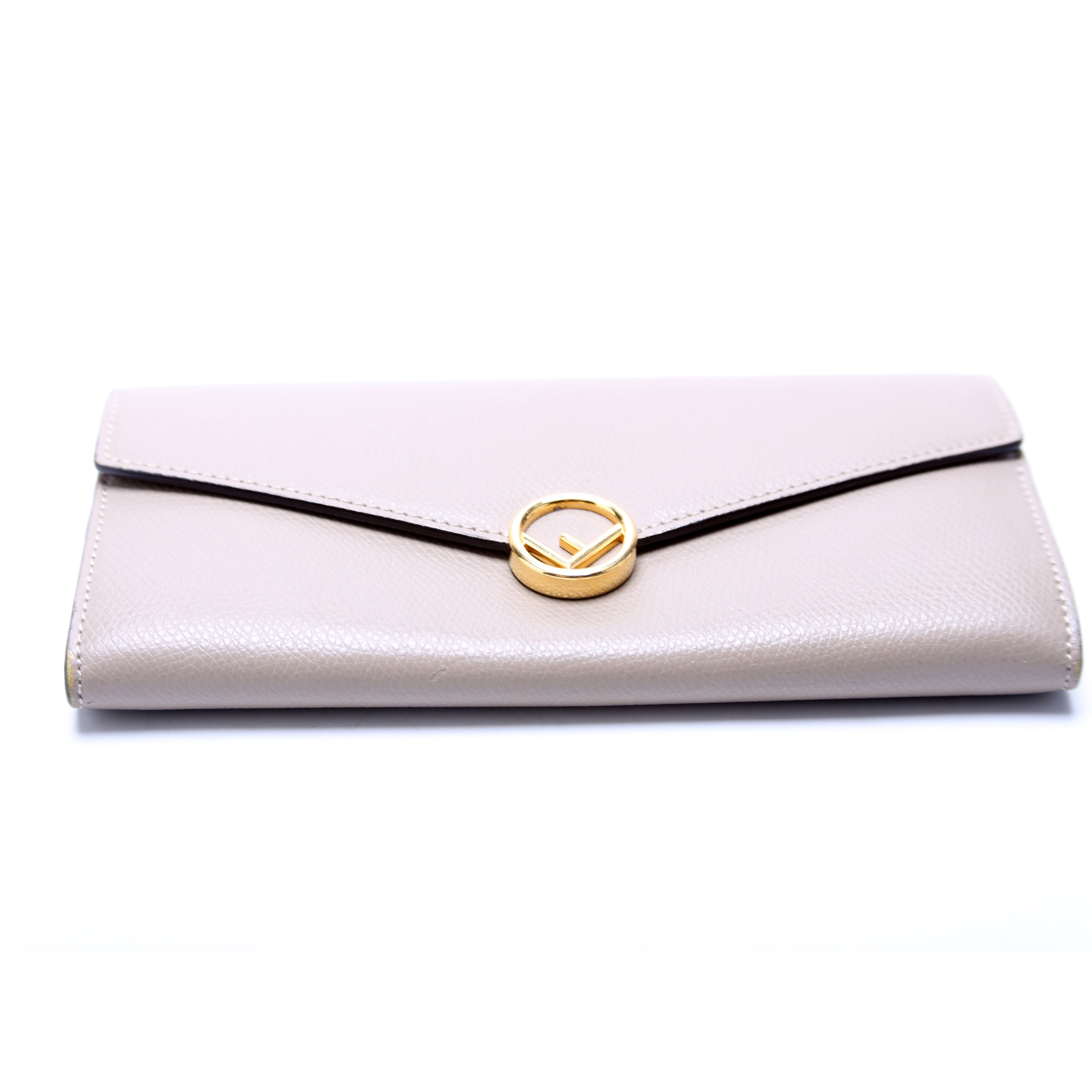 8M0251 F Is Fendi Flap Wallet Taupe