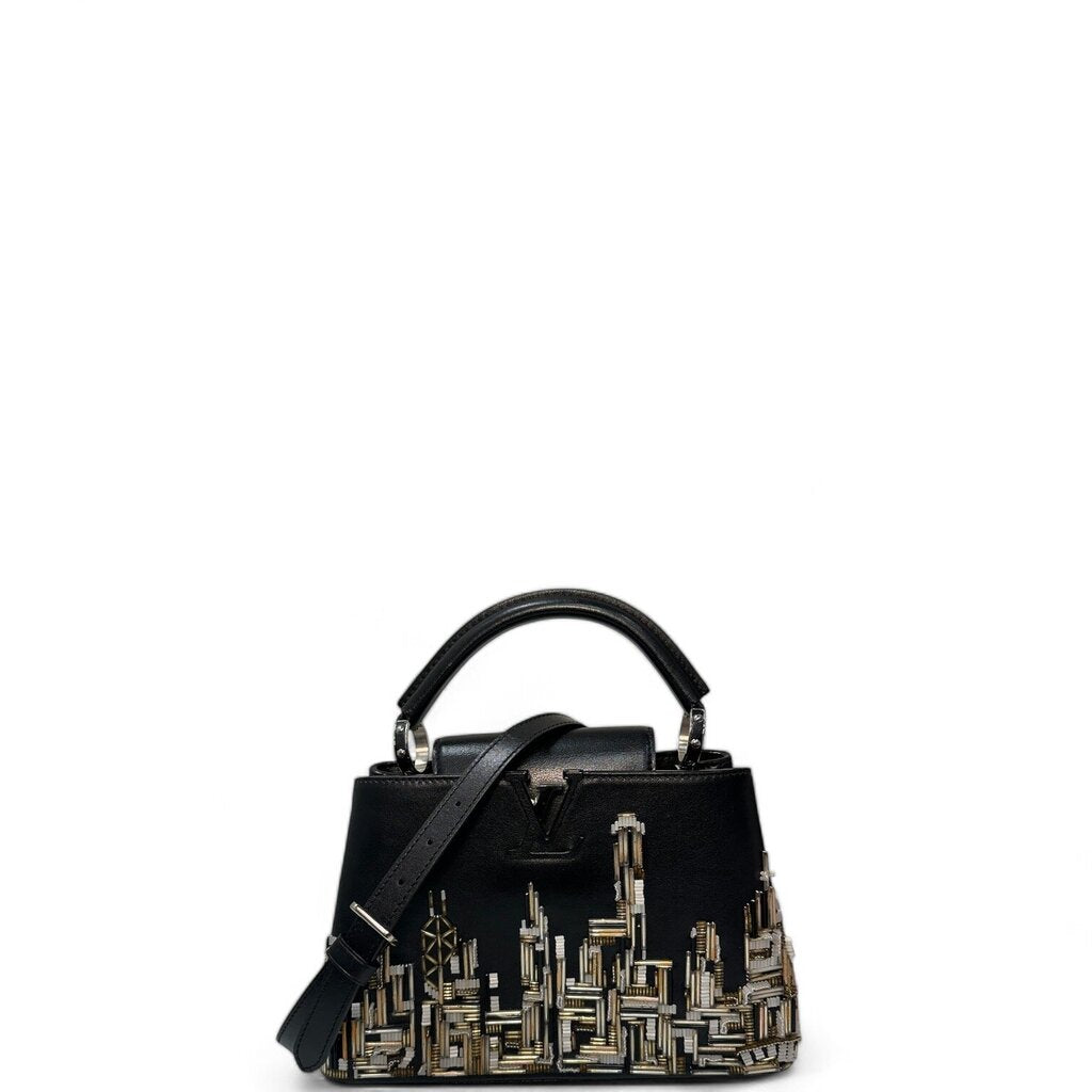 Louis Vuitton Capucines New York City Beaded Black BB