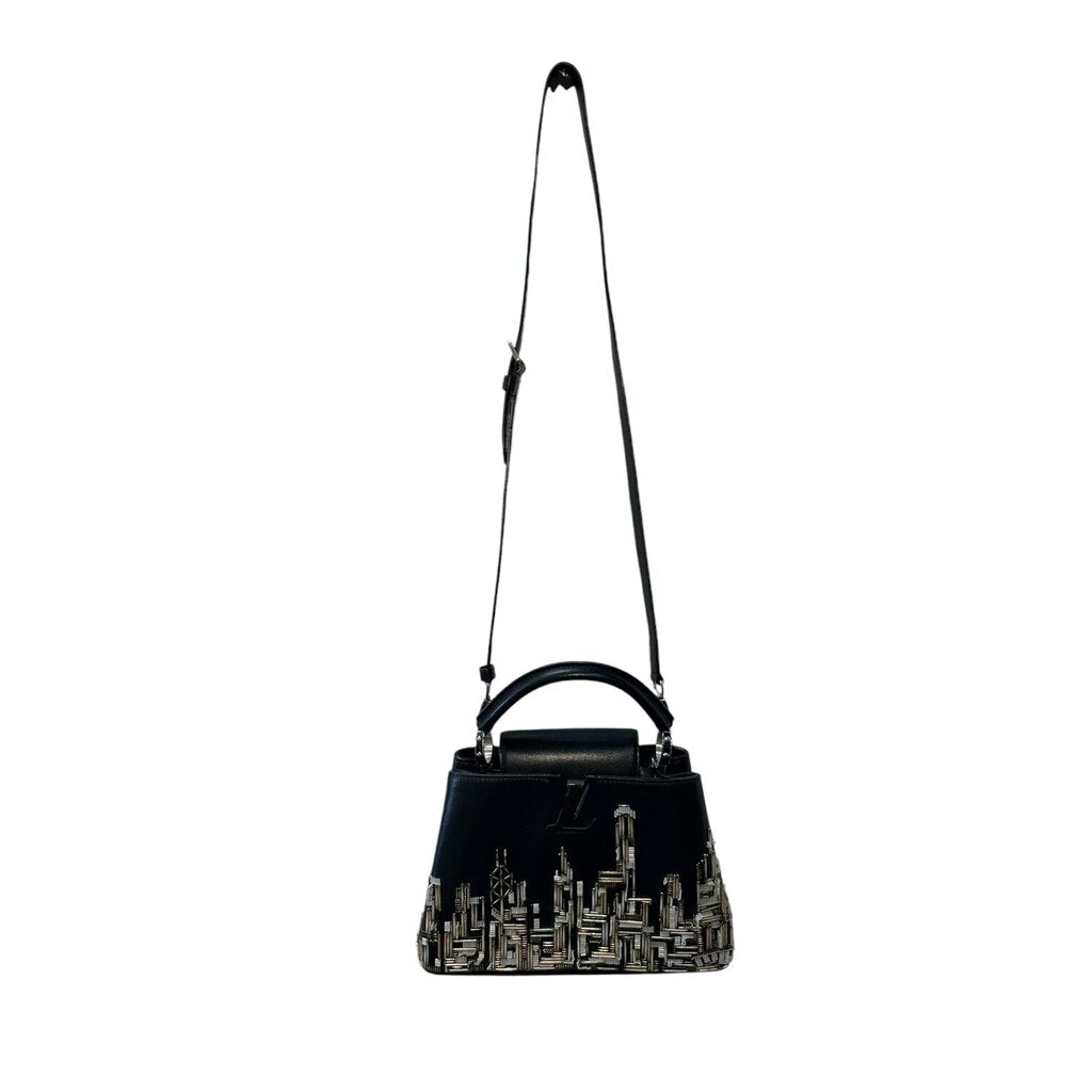 Louis Vuitton Capucines New York City Beaded Black BB