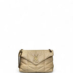 Saint Laurent YSL Loulou Puffer Shoulder Bag Jaune Pa Medium