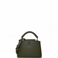 Louis Vuitton Capucines Top Handle Leather Bag Green BB