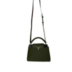 Louis Vuitton Capucines Top Handle Leather Bag Green BB