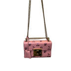 Gucci Padlock Berry Metallic Crossbody Pink