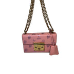 Gucci Padlock Berry Metallic Crossbody Pink