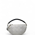 Christian Dior Lambskin Cannage Dior Vibe Hobo Bag White Medium