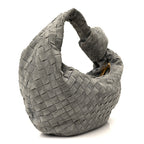 Suede Calfskin Intrecciato Teen Jodie Hobo Thunder