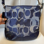 Handbag Designer By Coach In Blue, Size:Medium